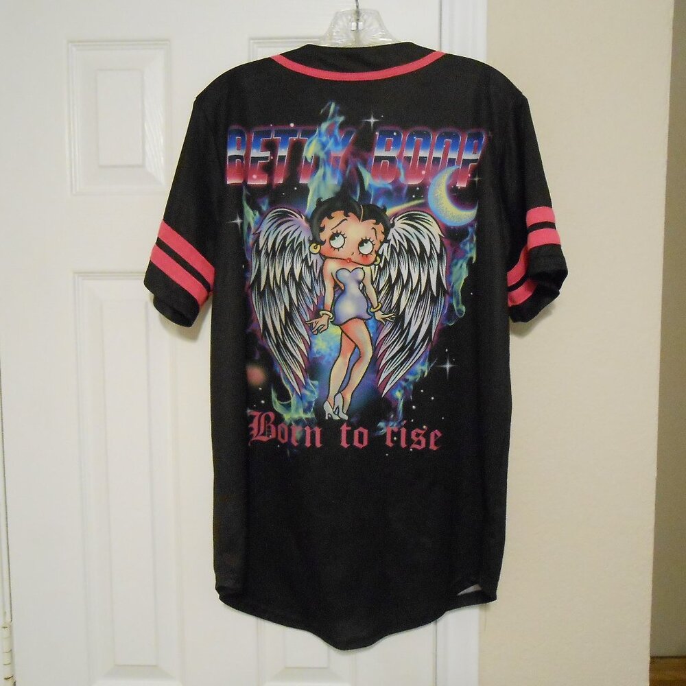 Betty Boop Baseball Jersey Top